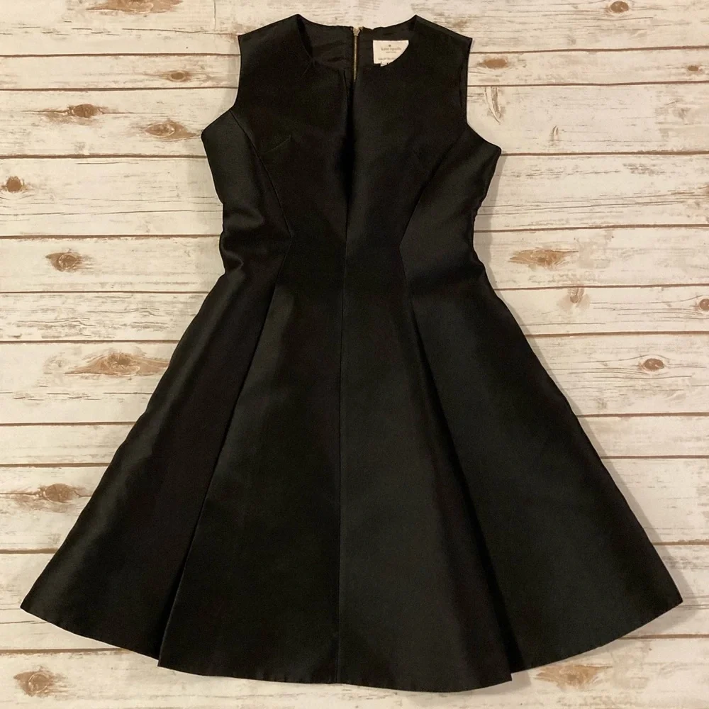 kate spade Black Sleeveless A-Line Mini Dress
